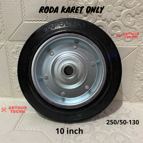 Roda Karet Wheel Only Trolley Etalase Lori 10" Inch XpTool