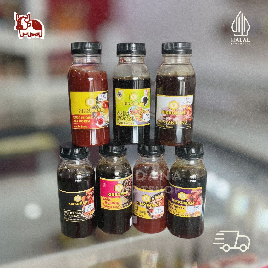 KIKKOMAN Repack 100gr Saus Grill BBQ – Yakiniku, Bulgogi, Teriyaki, Gochujang, Barbekue, Ponzu