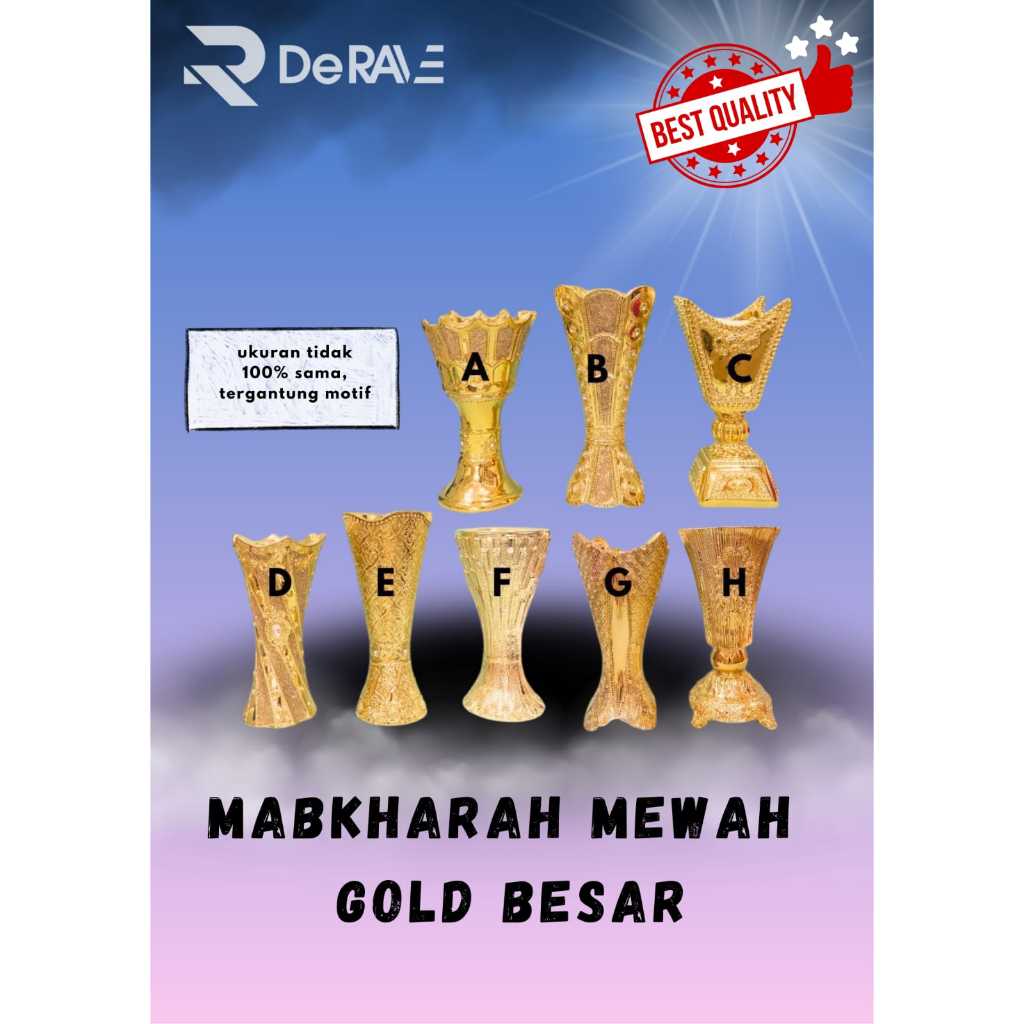 Mabkharah Mewah Gold Besar