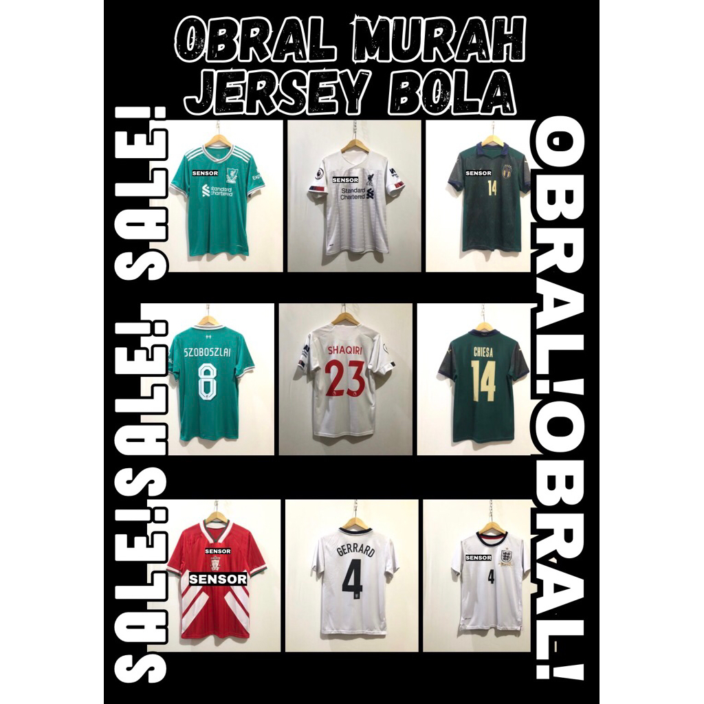 OBRAL JERSEY BOLA KOLPRI Sale jersey bola gred-0r1 Second Preloved