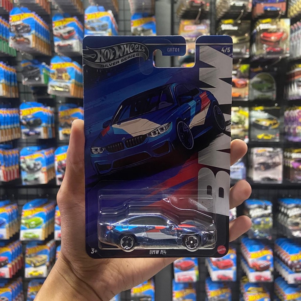 Hot Wheels Silver Series BMW M4 - Biru / Blue BMW Series 2025