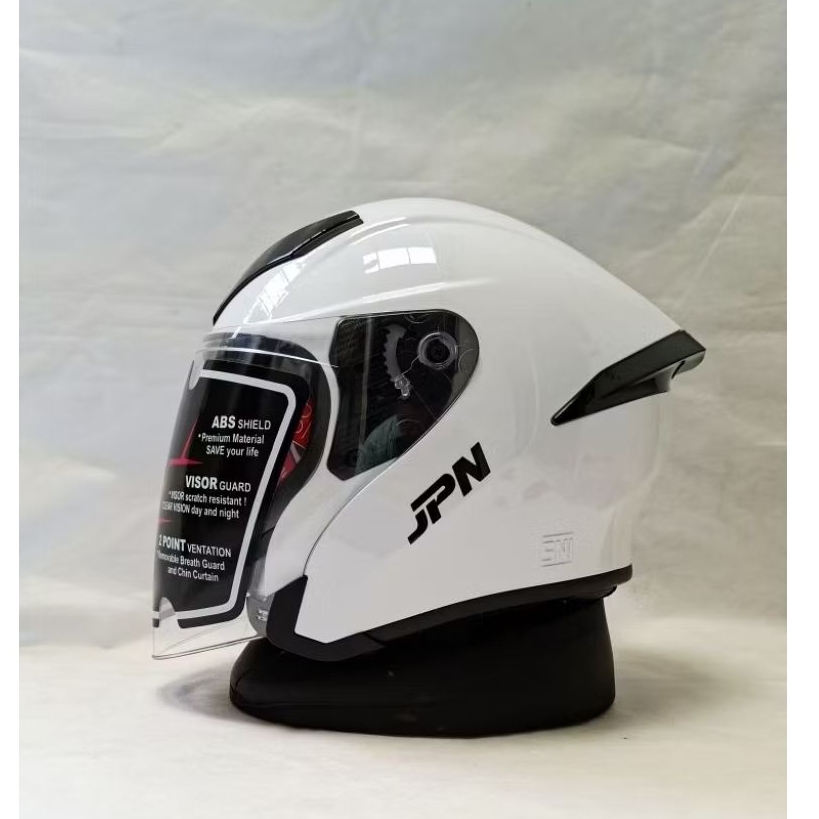 HELM JPN KYO-9 WARNA PUTIH GLOSY ORIGINAL