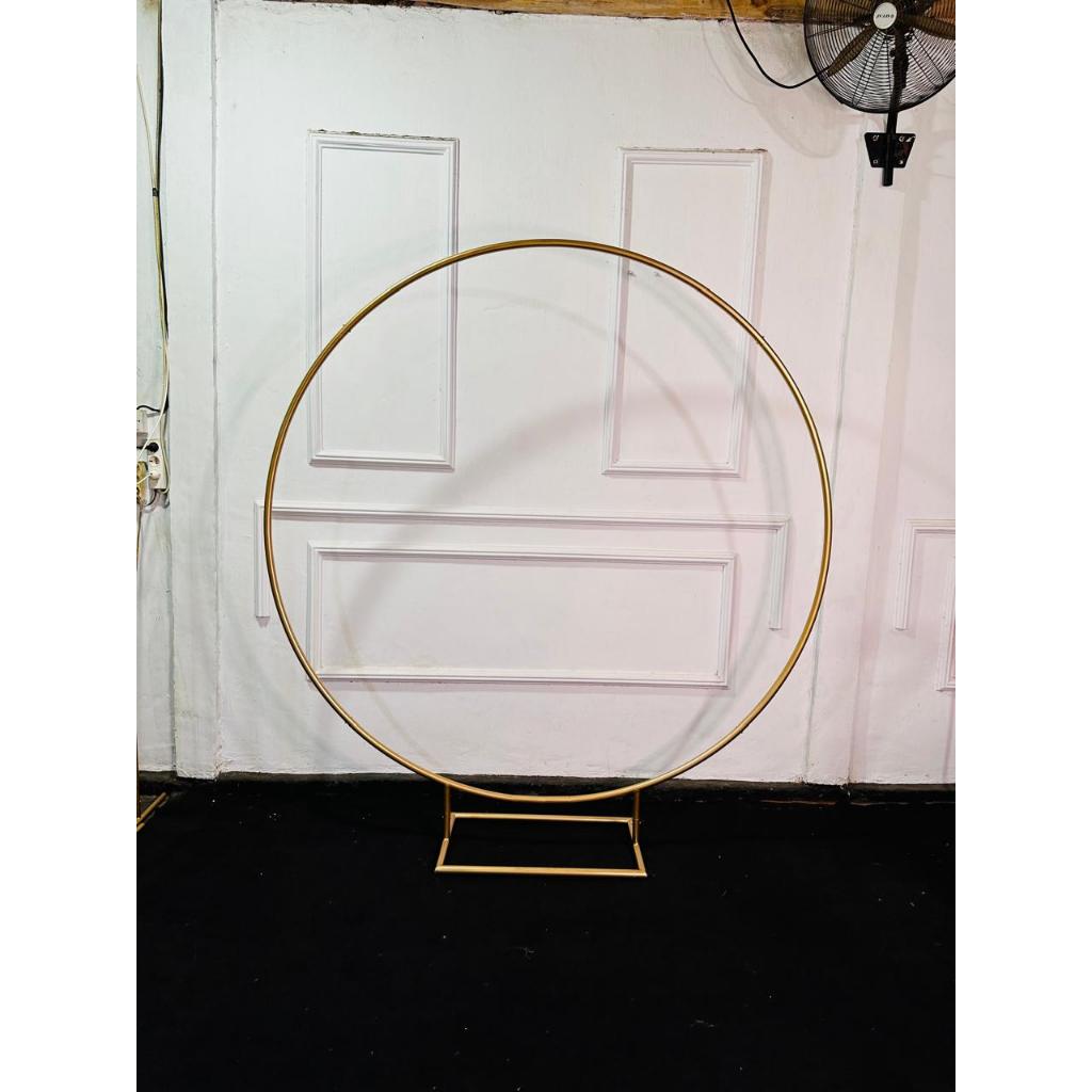 Standing Serbaguna Backdrop Ring Lingkaran Besi 3/4