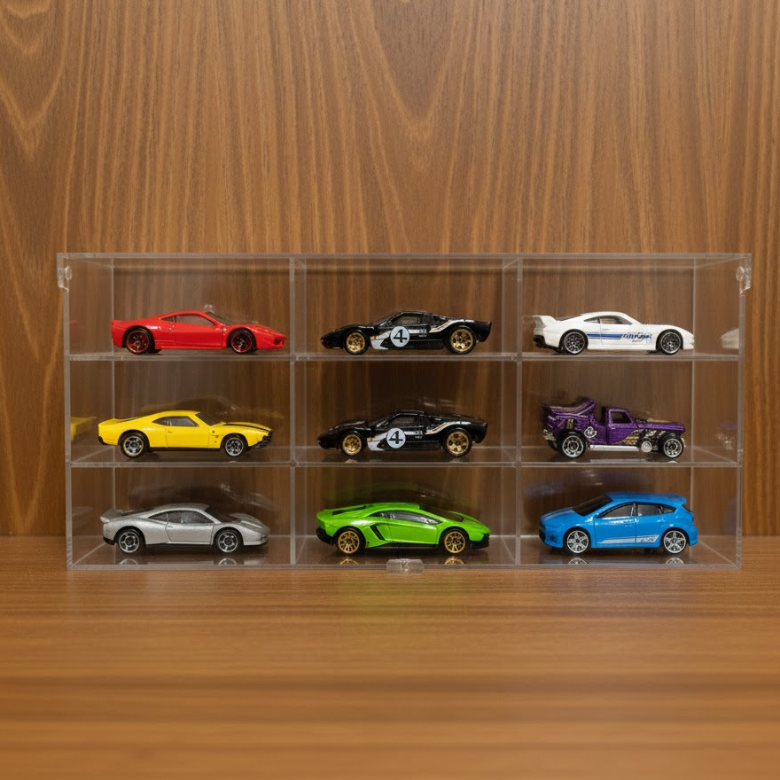 Decide Acrylic Akrilik Display Rak Hotwheels Vehicle Diecast Gantung Tempel Dinding