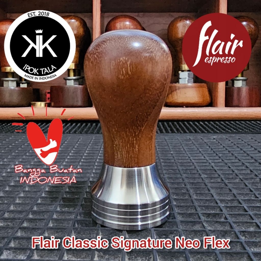 39.45mm Flat Tamper Flair Classic Signature Neo Mesin Kopi