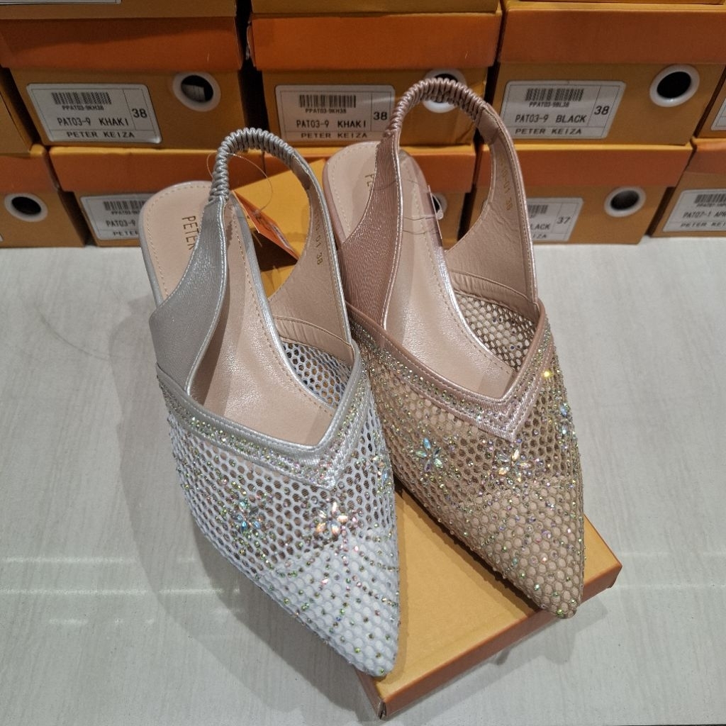 Sandal Pesta Wanita Tinggi hak -/+ 3cm Brand PETER KEIZA ORI