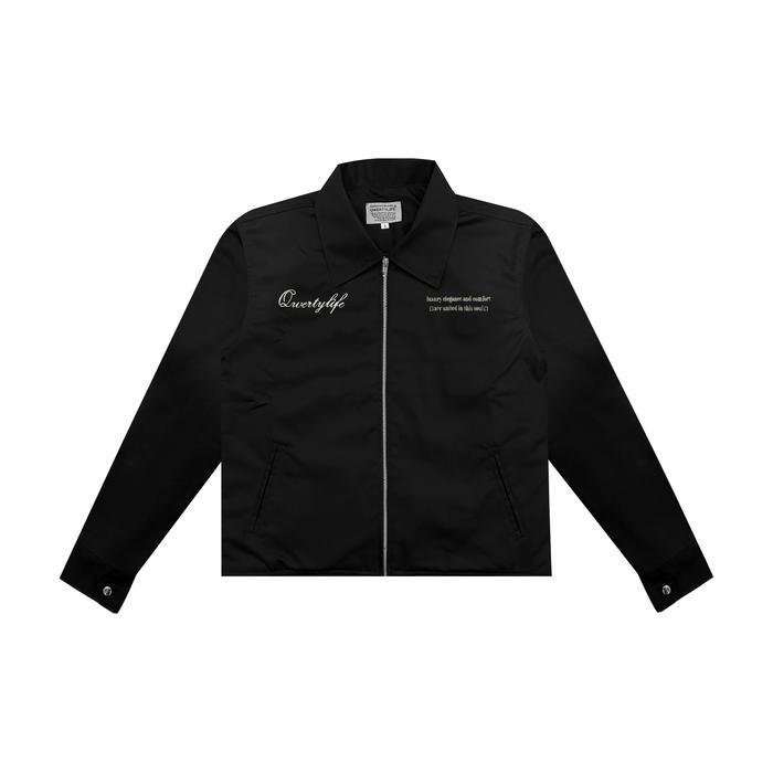 Qwertylife Work Jacket Boxy Special Luxury Black