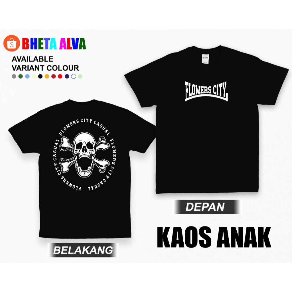 KAOS ANAK - FLOWERS CITY CASUAL KAOS CASUAL PERSIB BANDUNG