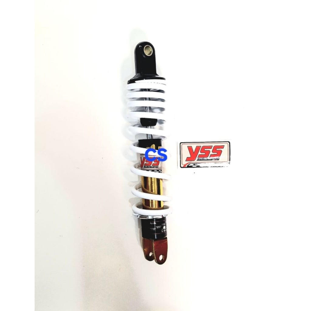 SHOCK BELAKANG COPY YSS PUTIH/BIRU UKURAN 330 MM BUAT MOTOR VARIO 125CC/ VARIO 150CC/ VARIO 160CC/ X
