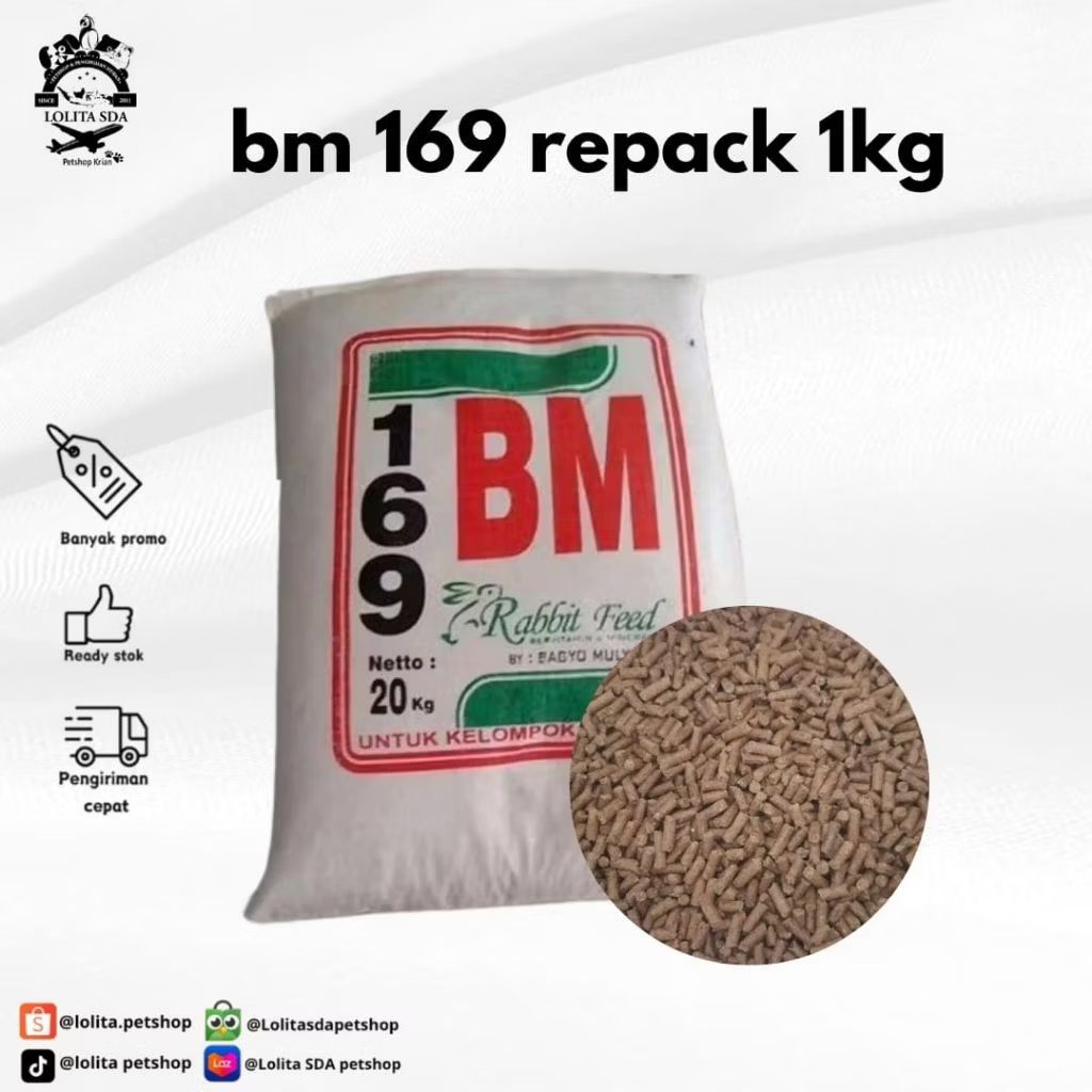 Bm 169 pakan kelinci 1 kg