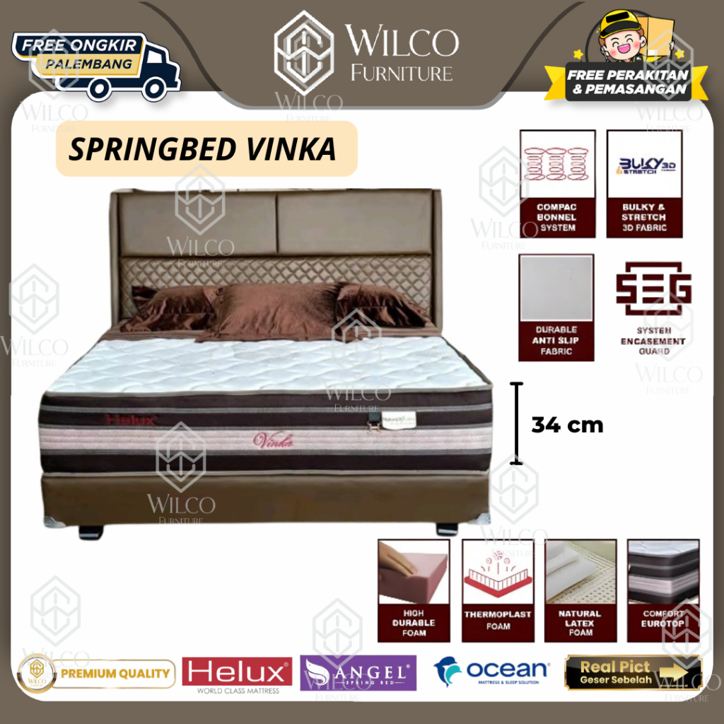 Kasur Springbed Helux Vinka Better Sleep | Kasur Matras Finka Helux