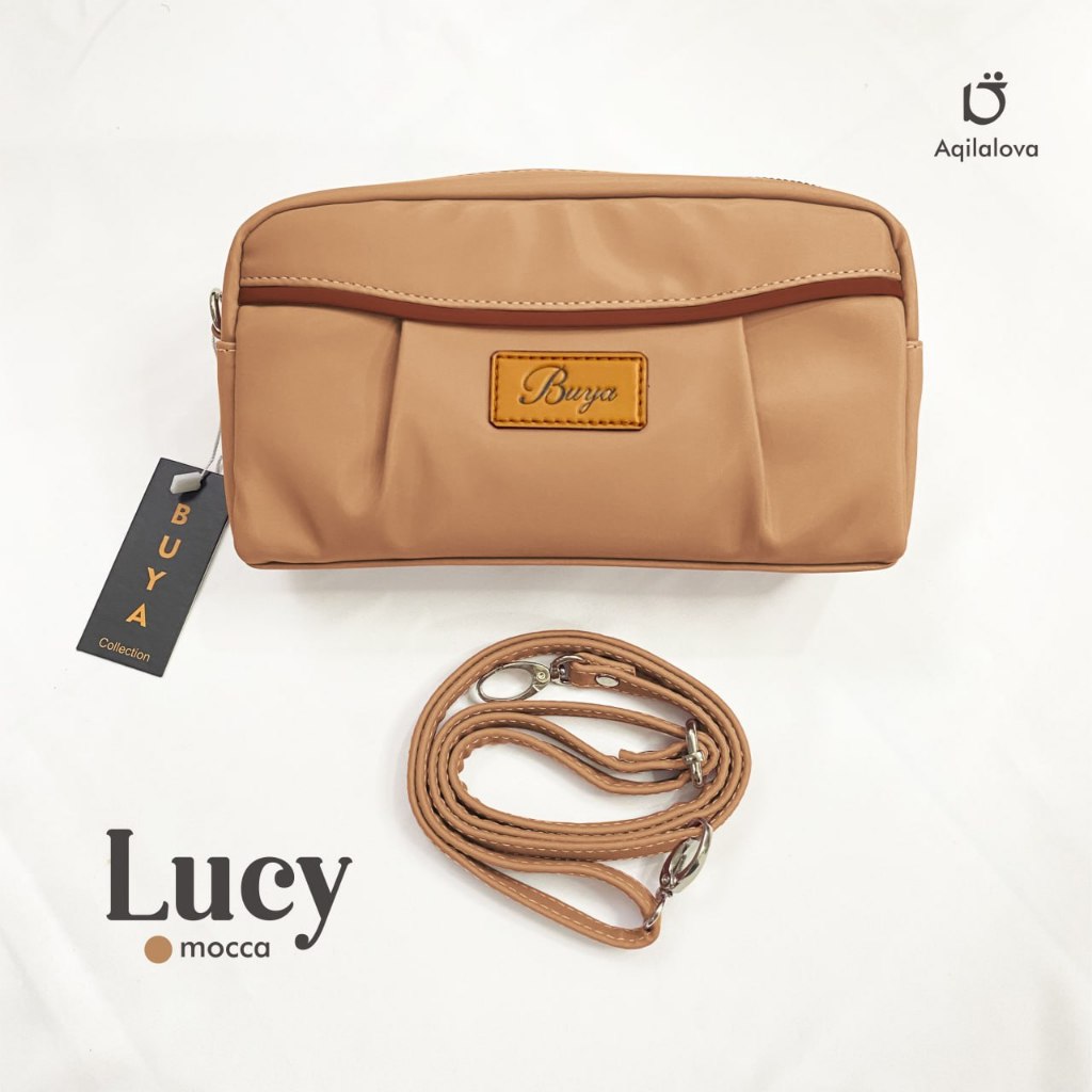 AQILALOVA Lucy Tas Wanita Slingbag Wanita polos simple anti air