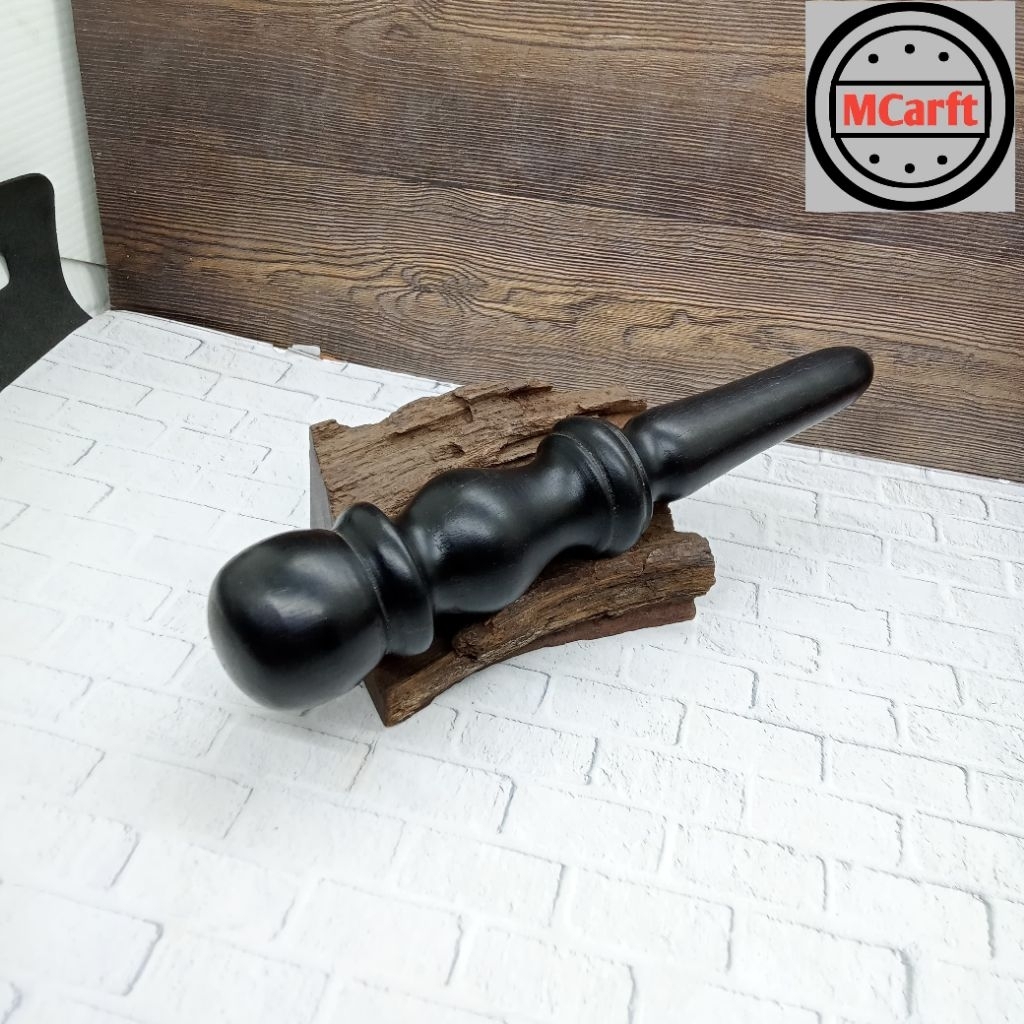 Alat pijat tradisional kayu kelor hitam original C334