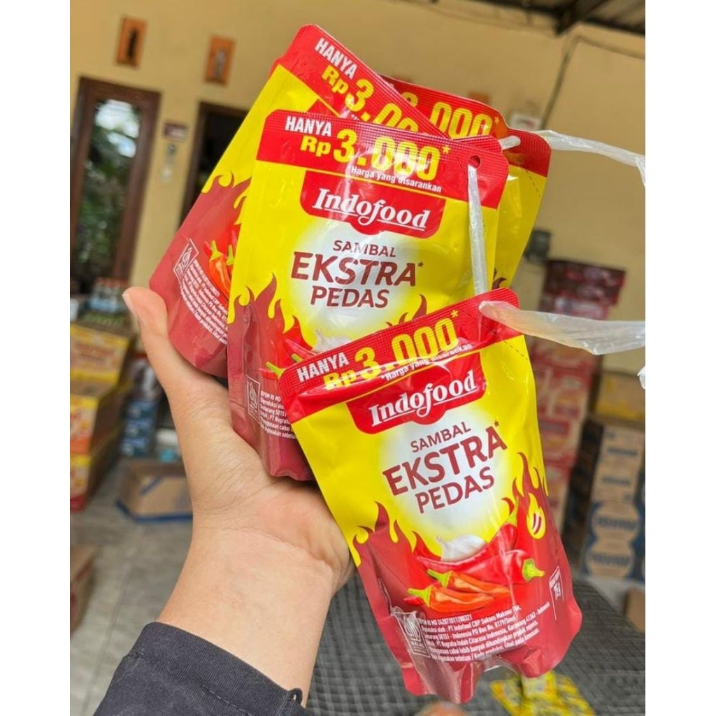 (Dapat 6 pcs) Saos Sambal Indofood Refil 3000an