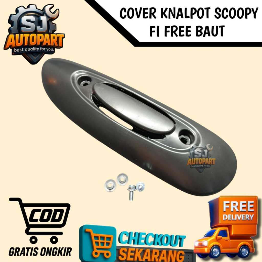 COVER KNALPOT SCOOPY FI TAMENG KNALPOT SCOOPY FI