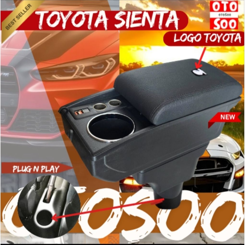 ARMREST SIENTA- CONSOLE BOX  SIENTA- OTOSOO ARMREST SIENTA-sandaran tangan toyota sienta