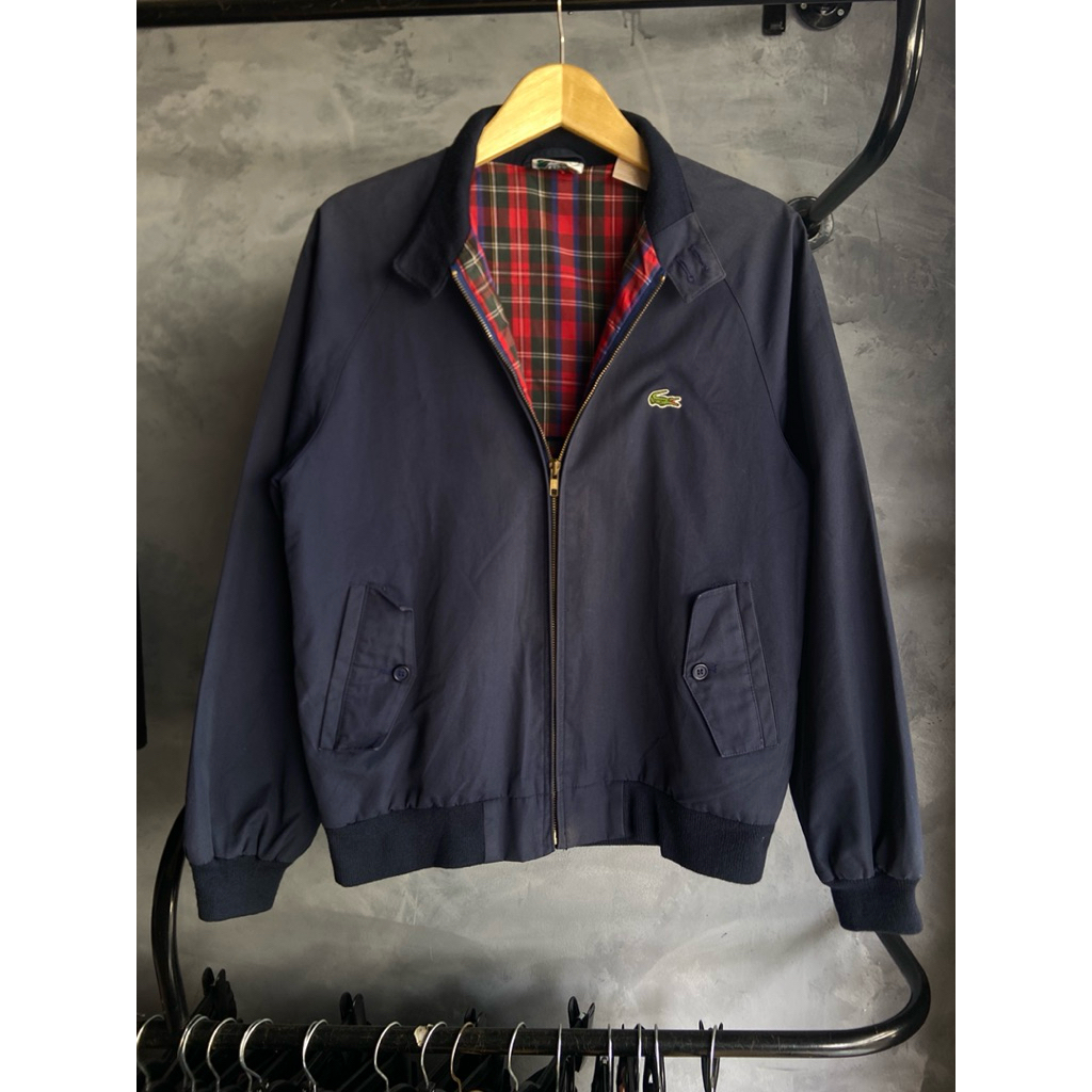 Kemeja Harringtoon tartan lacoste dark navy OG