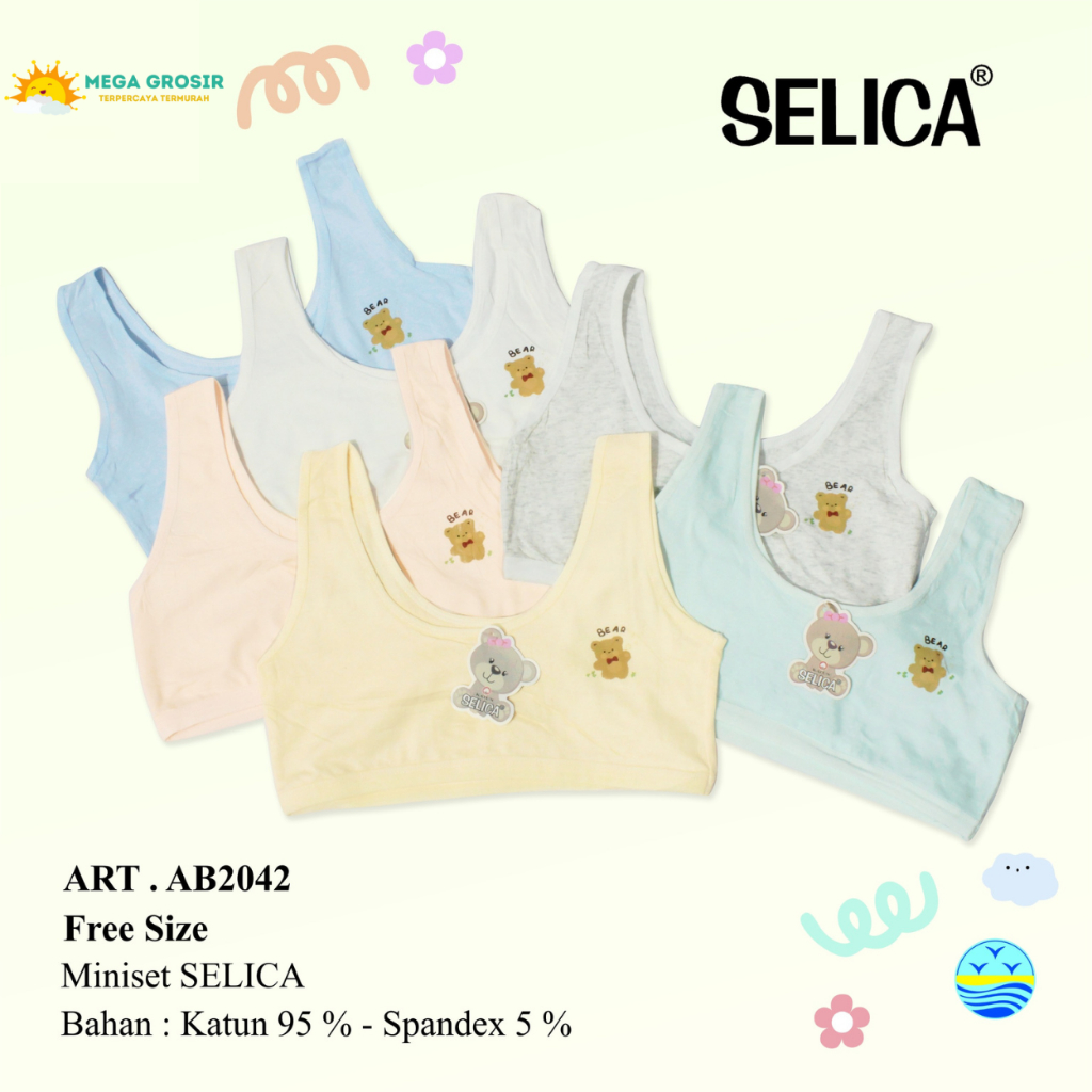 MINISET SELICA Anak Remaja 2042 Motif Aneka Warna / Pakaian Dalam Wanita - Perlengkapan Cewek