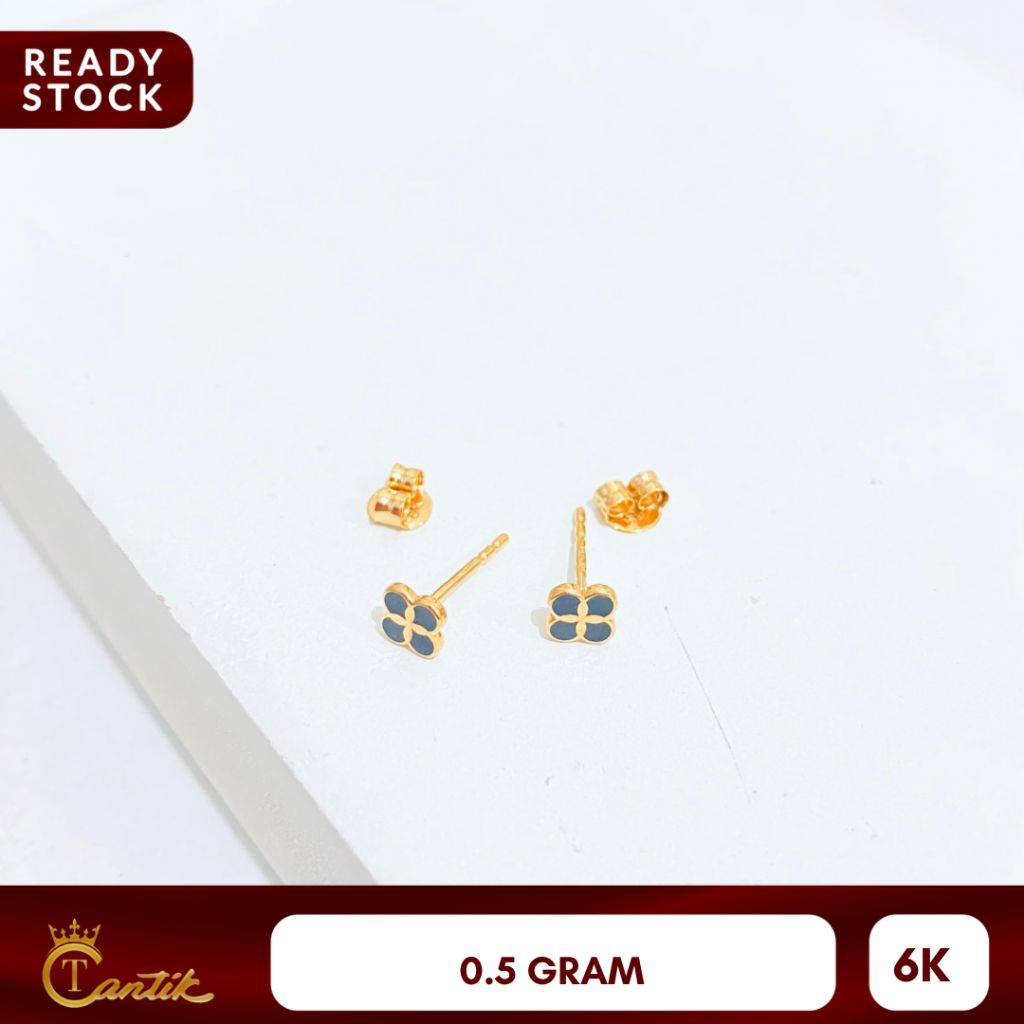 ANTING WANITA MODEL KENOT MATA HITAM KADAR 6K