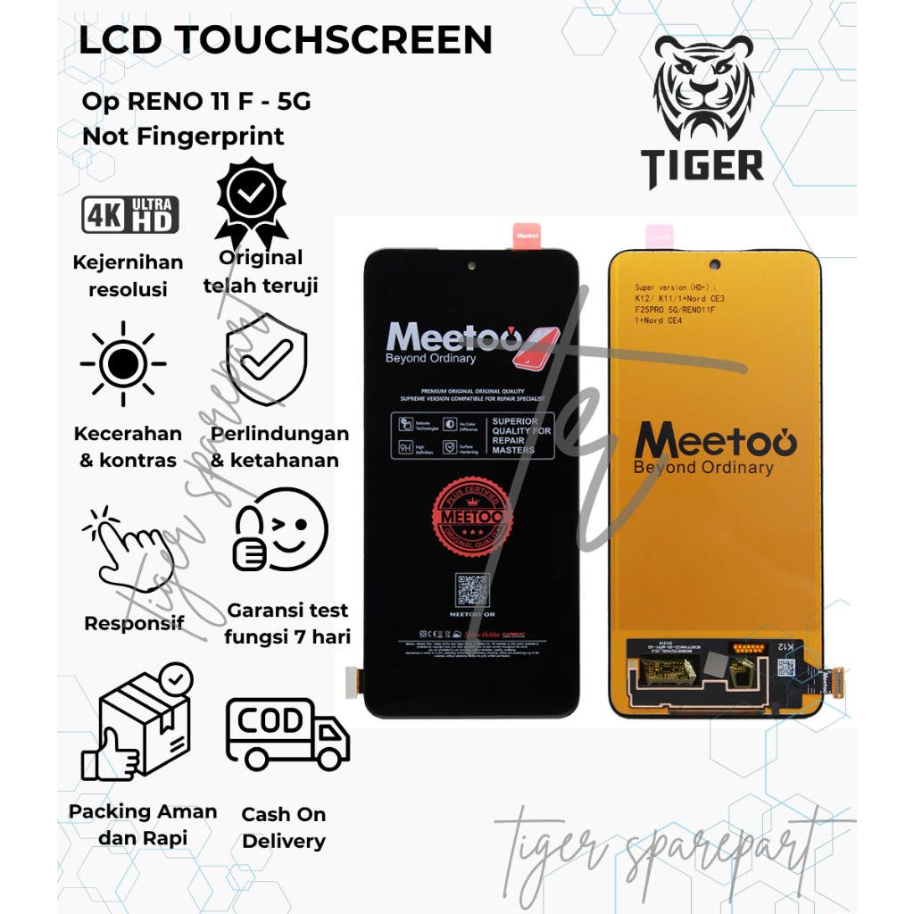 LCD TOUCHSCREEN OPPO RENO 11F 5G / LCD OPPO K12 FULLSET (NON FINGERPRINT