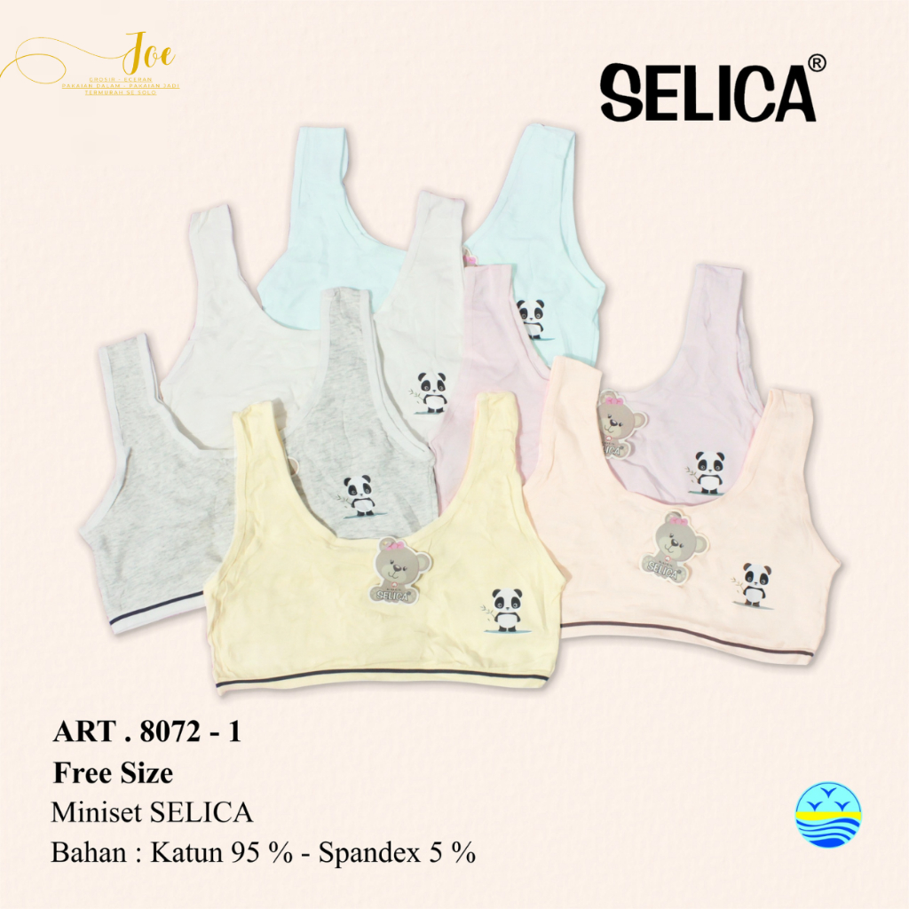 Miniset SELICA Anak Remaja 8072 / Pakaian Dalam Remaja ABG Warna Casual Katun