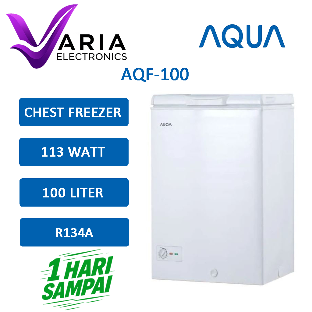 BOX FREEZER / CHEST FREEZER AQUA AQF-100 KAPASITAS 100 LITER