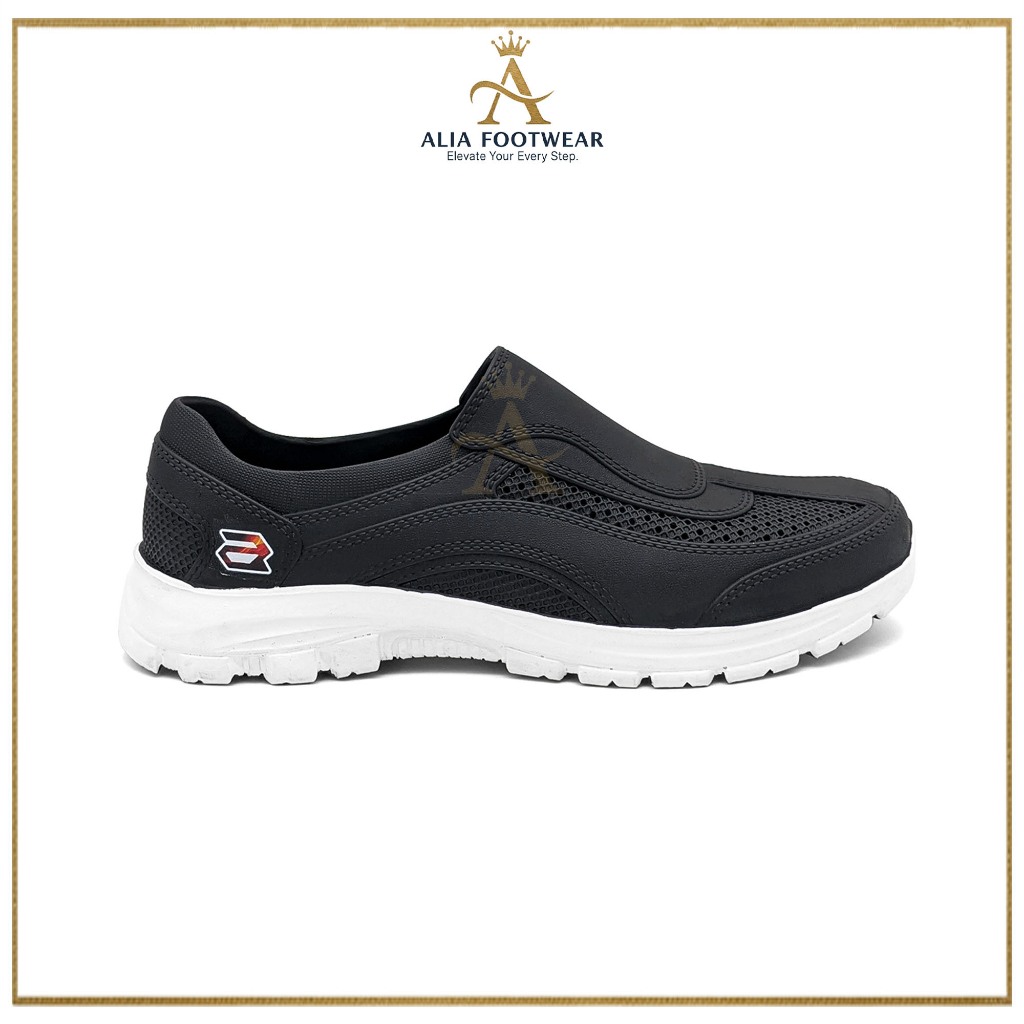 Alia Footwear - Sepatu Slip On Uk 39 - 44 / Sepatu Kerja Simple Anti Slip / Sepatu Pria Dewasa Empuk