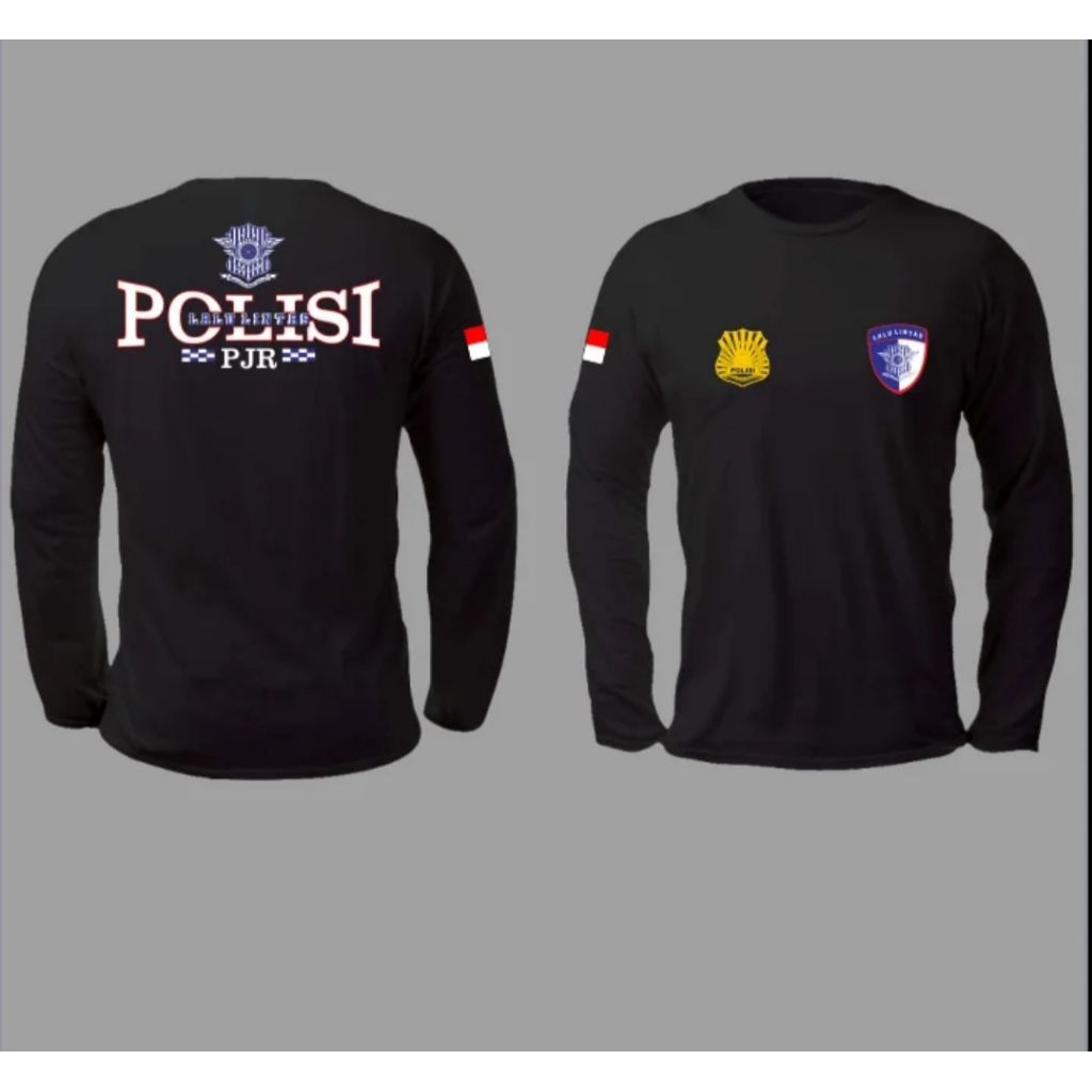 Kaos Lengan Panjang Polisi Lalu Lintas PJR