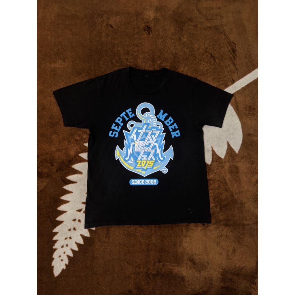 T-shirt Inazuma Rock 2015 size L Kaos Inazuma Rock