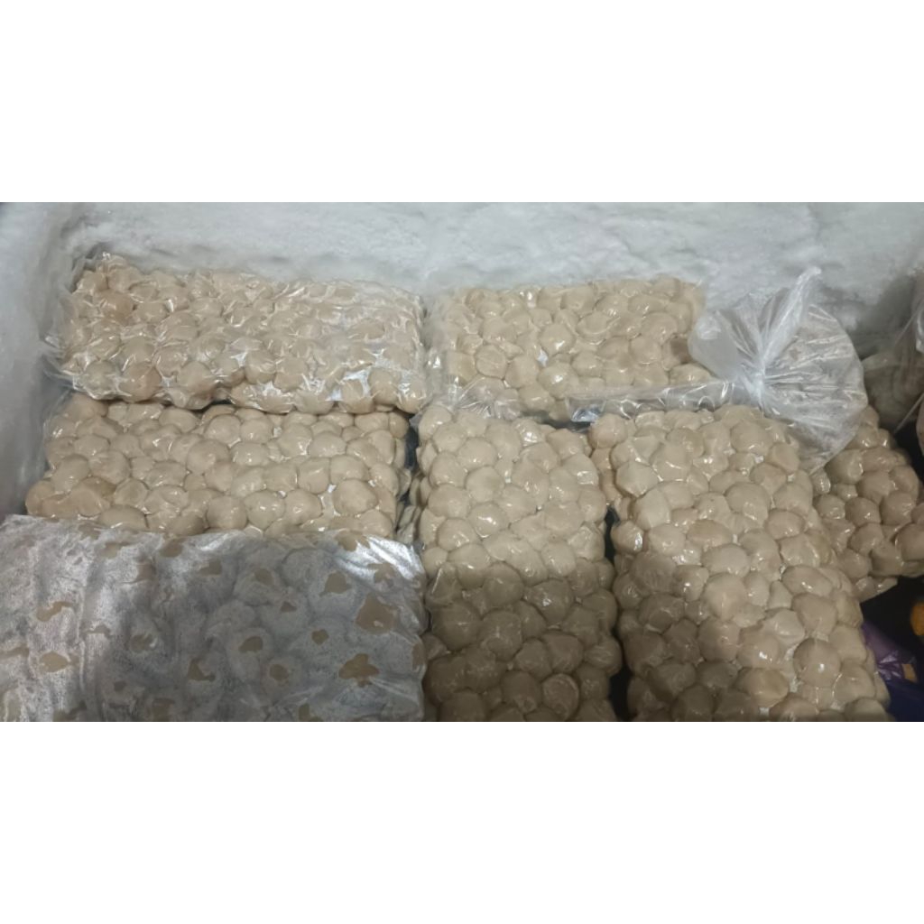 Bakso Kerikil Frozen Homemade /Bakso Pentol kecil/Bakso Kuah isi 100pcs