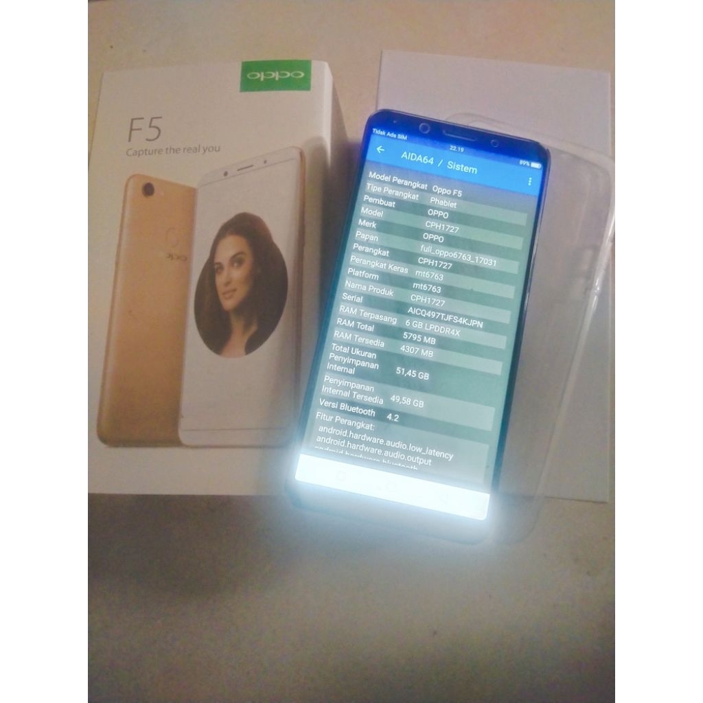HP OPPO F5 6/64 ORIGINAL RESMI SIAP PAKAI