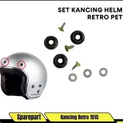 Baut helm kancing helm bogo FREE SKRUP kancing helm bogo 1 paket(3 set)