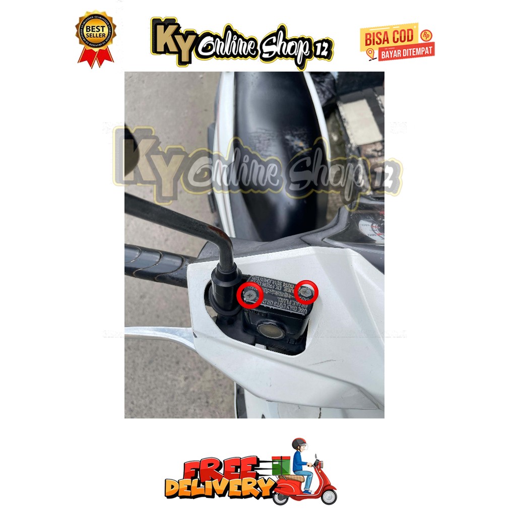 BAUT TUTUP MASTER REM ( 2 BAUT ) MODEL 2 KUNCI BEAT SCOOPY KARBU FI ESP SPACY VARIO 110 TECHNO CW TA
