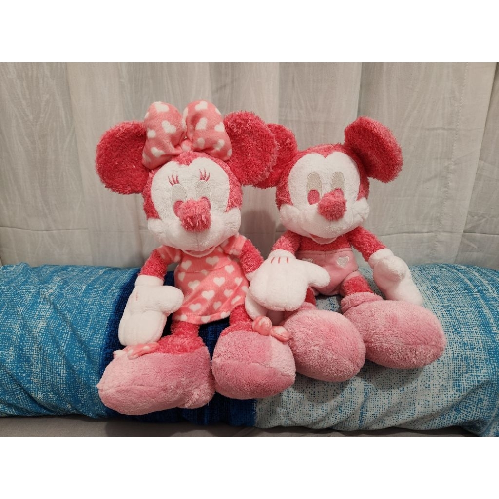 Disney Boneka Mickey Minnie Mouse Pink Valentine