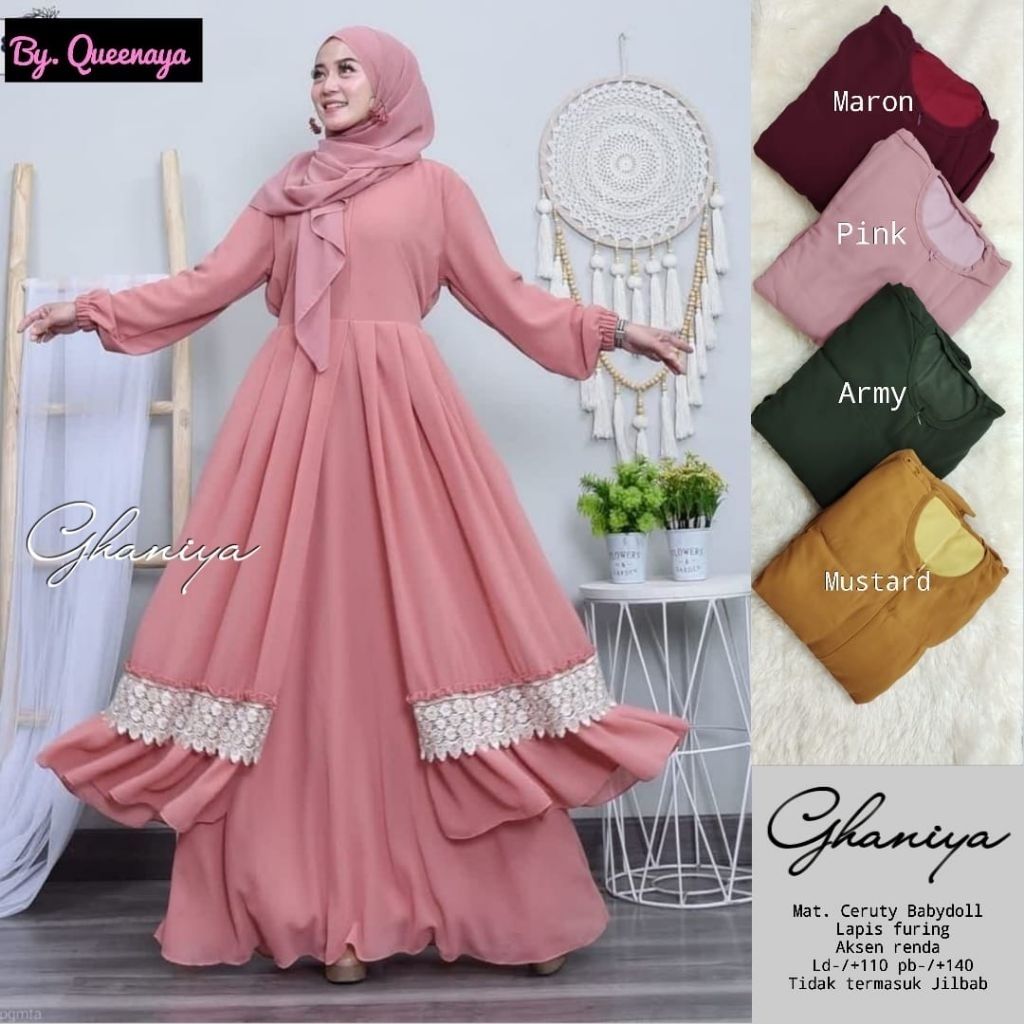 Rok kancing depan cantik gamis daster atasan kaos import murah