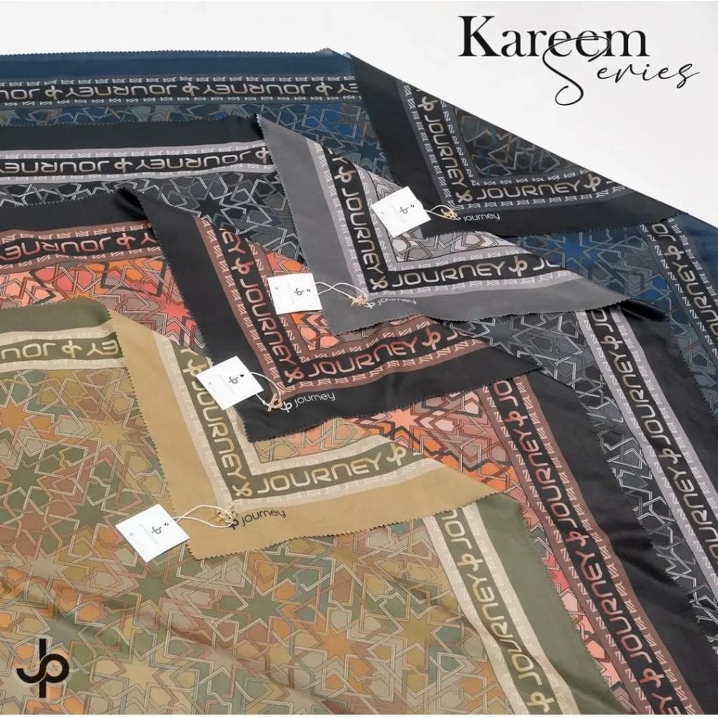 (KEMASAN POUCH) JILBAB VOAL MOTIF JOURNEY KW TERBARU SEGIEMPAT JOURNEY KW TERBARU HIJAB SEGIEMPAT JO