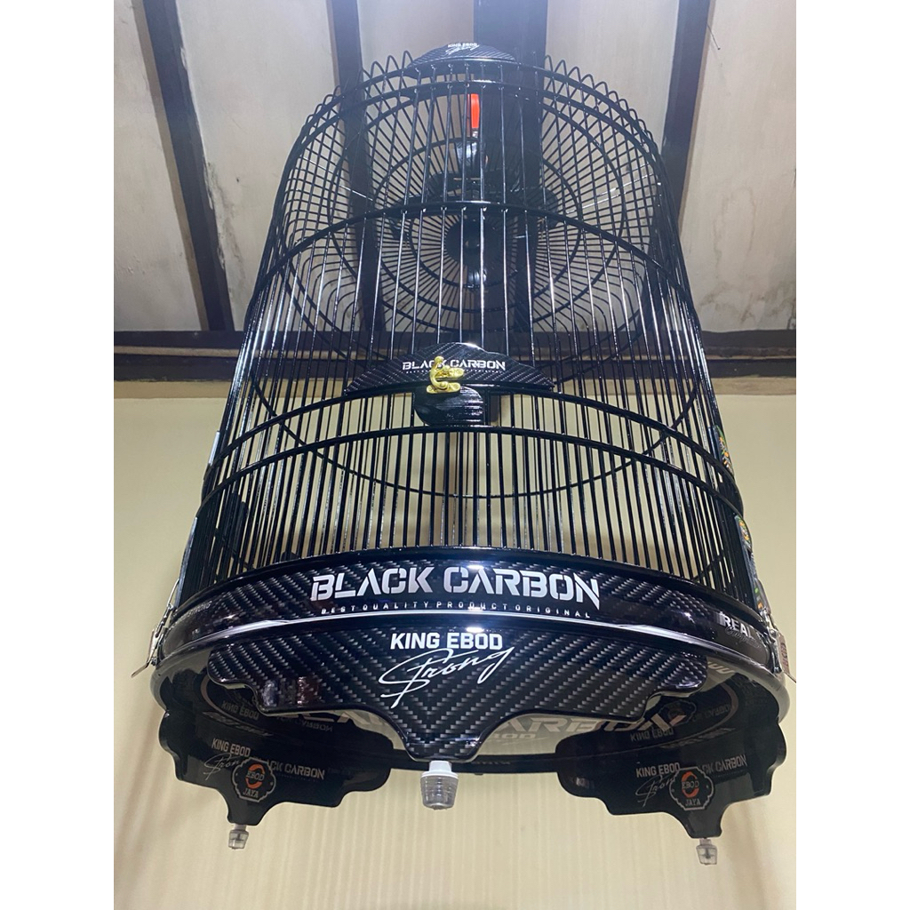 SANGKAR/KANDANG MURAI EBOD JAYA NO.2 TEBOK DECAL PVC RUJI BAMBU (KHUSUS INSTAN)