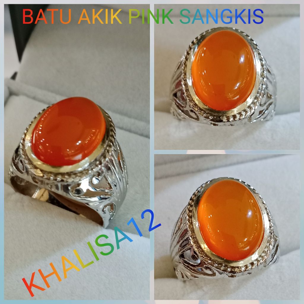 NATURAL BATU AKIK PINK TOPAZ