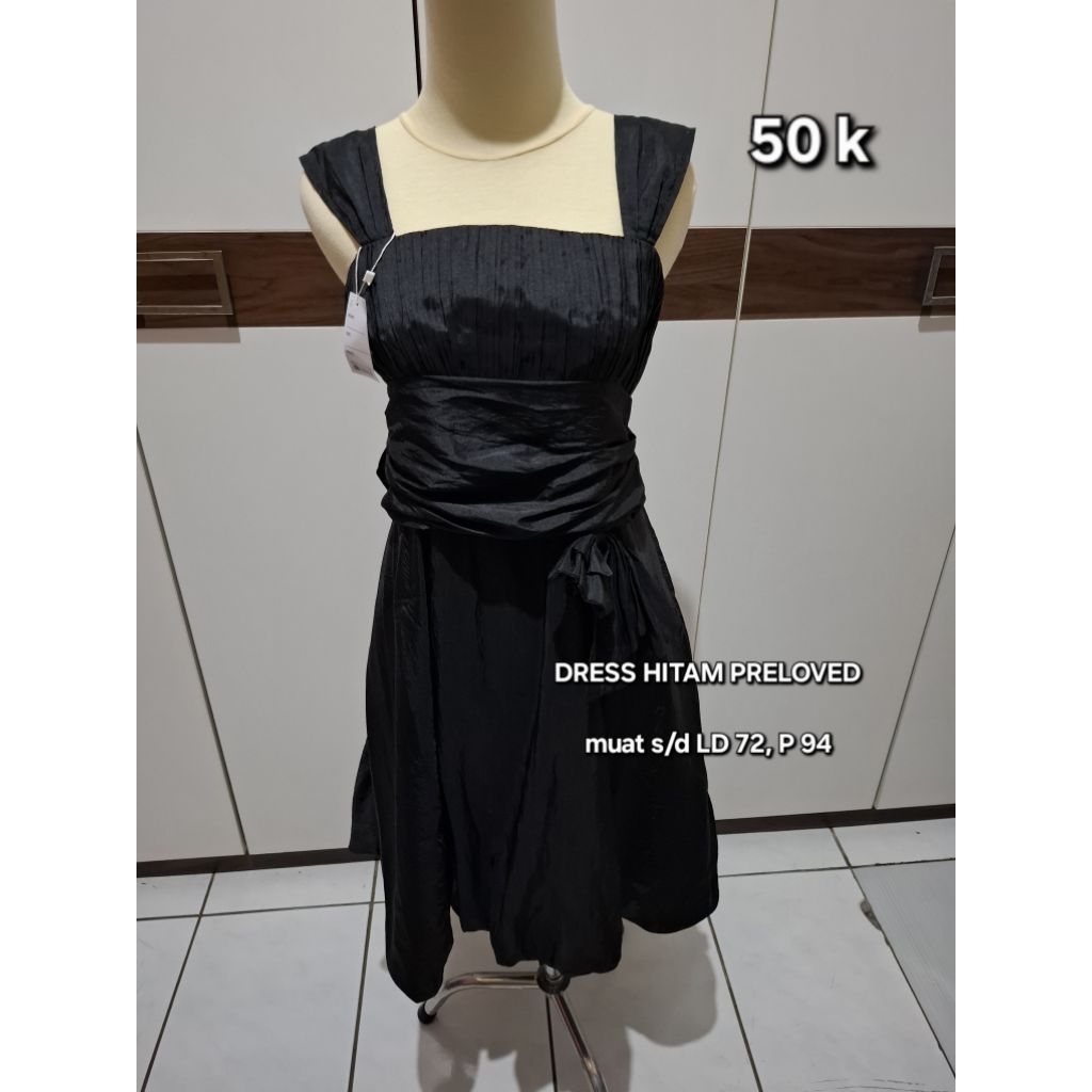 DRESS PESTA HITAM PRELOVED