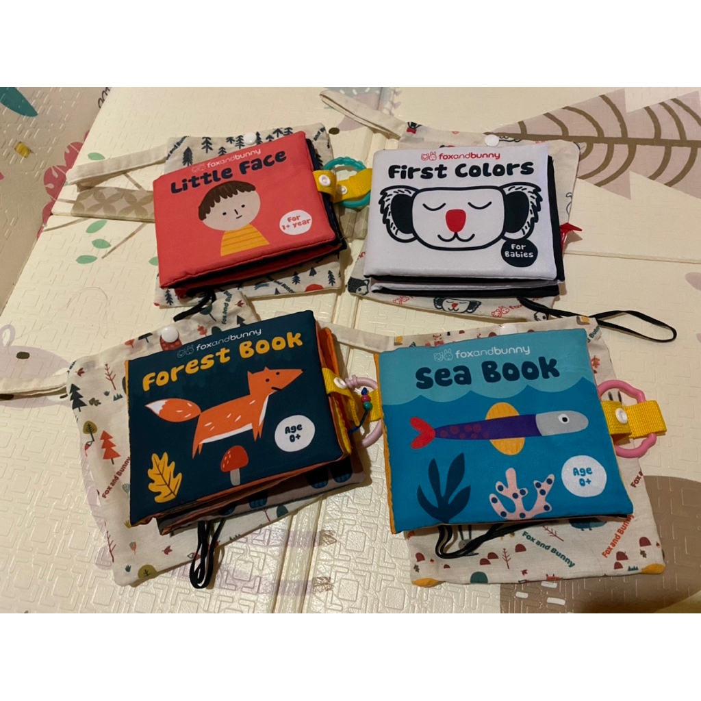 BACA DESK | Fox and Bunny Sensory Path Sensory Matt & Soft Book