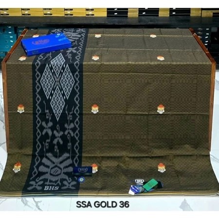 SARUNG BHS CLASSIC DAM SKT SONGKET GOLD // Sarung BHS Classic Songket DAM Grade Gold Grade Ori 100%/