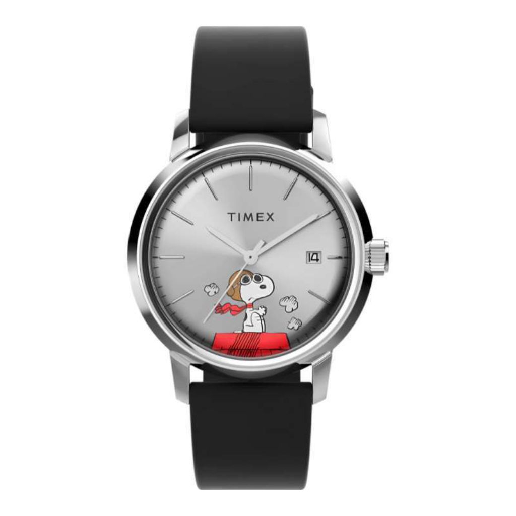 TIMEX TW2W49600 Jam Tangan Pria Automatic Marlin Peanuts Snoopy 40mm