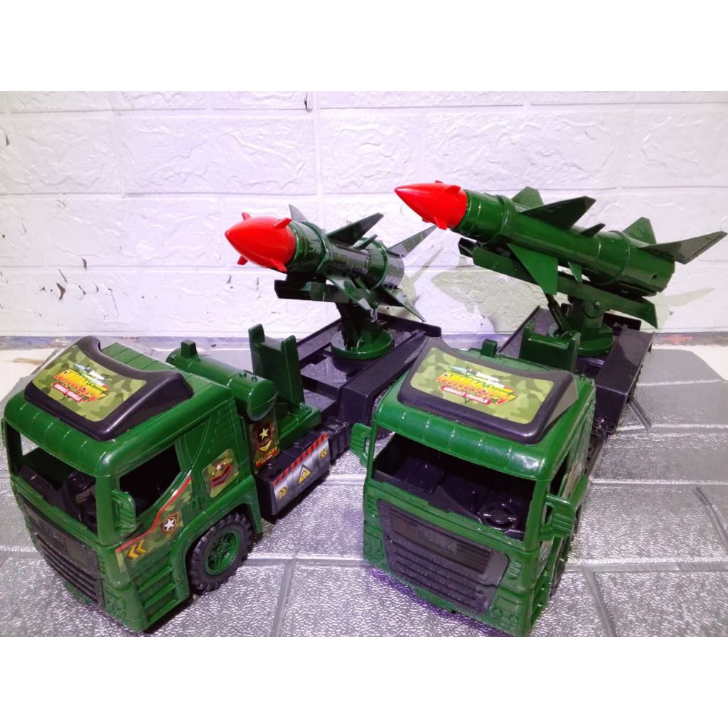 MAINAN MURAH..... MAINAN ANAK-ANAK TRUK MILITERY BAWAK RUDAL