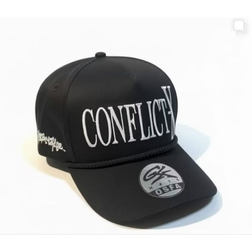 PROMO TOPI ROPEHAT CONFLICT-X MYSTIC STYLE NEW ART HANG TAG SEGEL