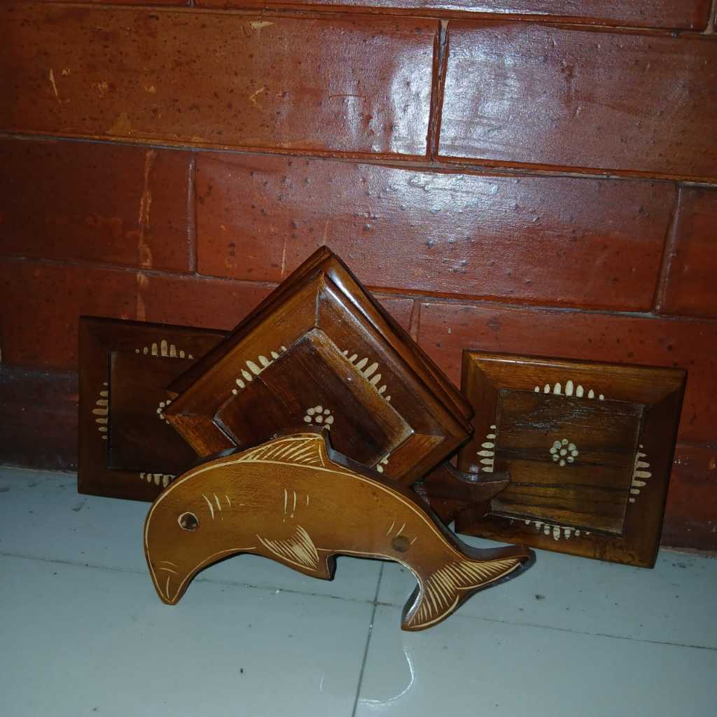 Tatakan GELAS Lepek / Kerajinan / Kayu Jati