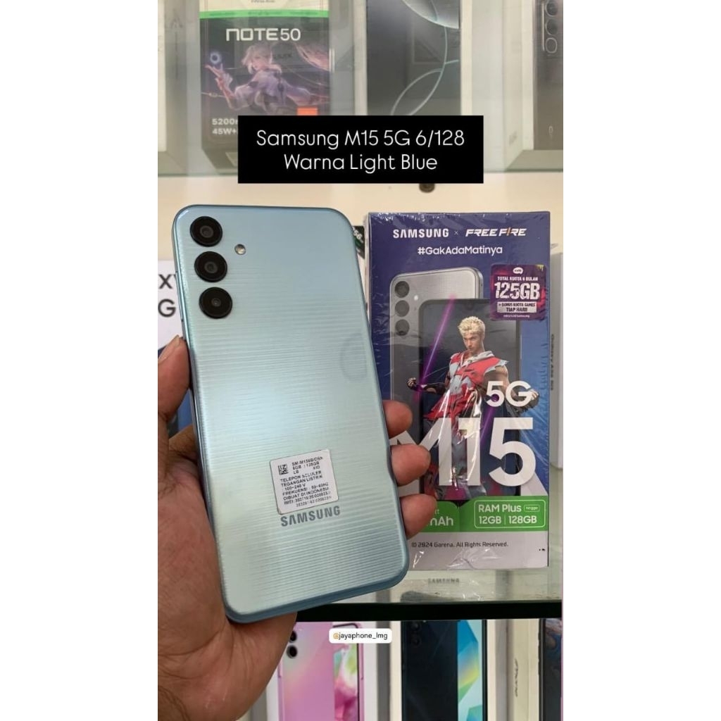 Samsung M15 5G 6/128 Second Fullset Original Exs Resmi Indonesia