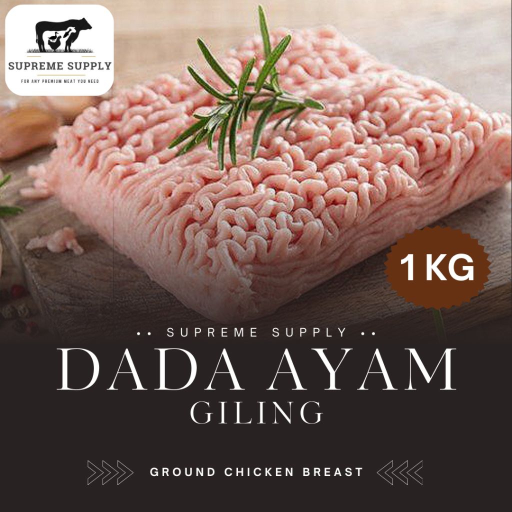 PREMIUM Ayam Giling Dada 1 kg | Fresh Halal Organic Ground Chicken | Ikan Daging Sapi Ayam Bebek Sea