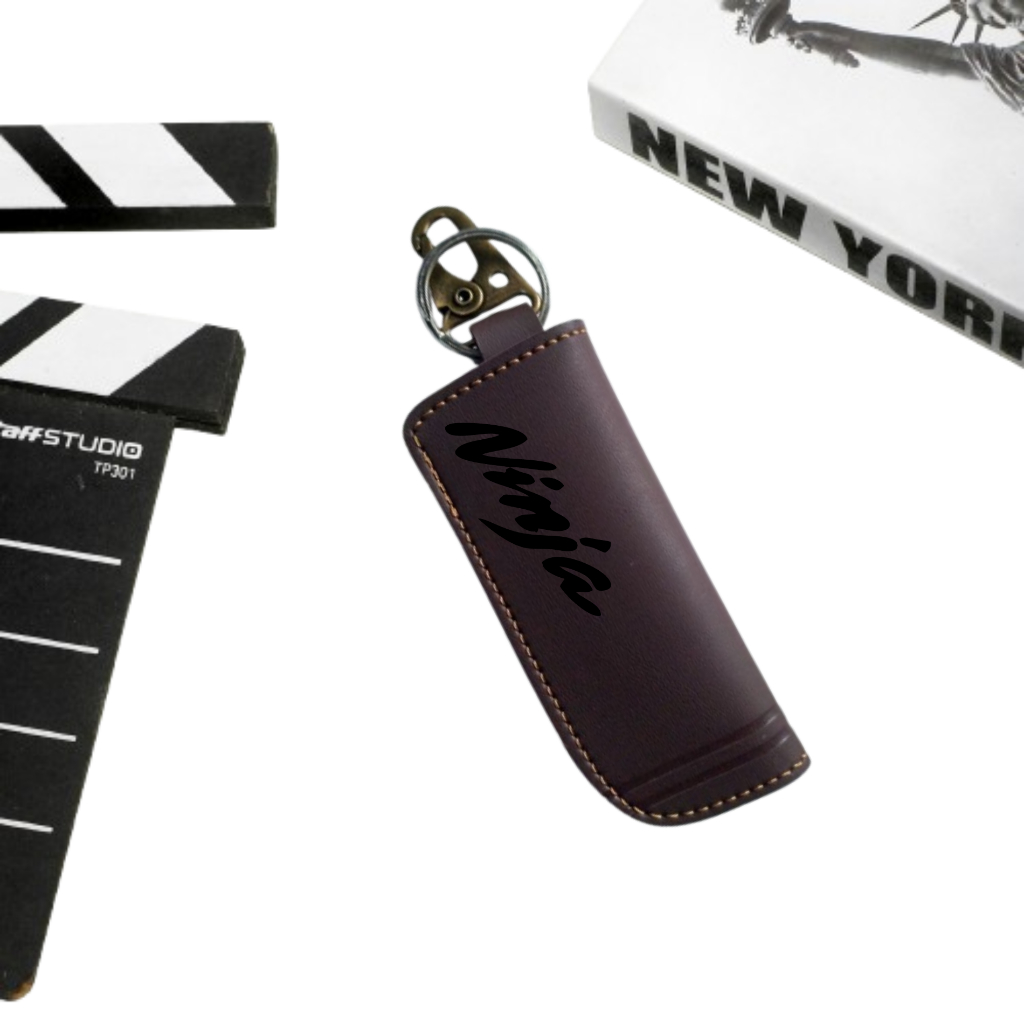 Dompet STNK Motor/Mobil Kulit Sintetis Tebal | Tempat STNK + Gantungan Kunci | Aksesoris Kunci Untuk