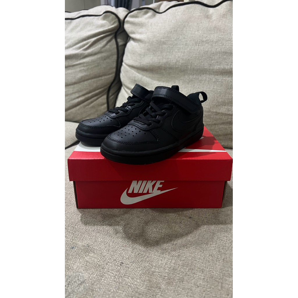 Nike Court Borough Low 2 (PSV) Black size 28 only,NEW