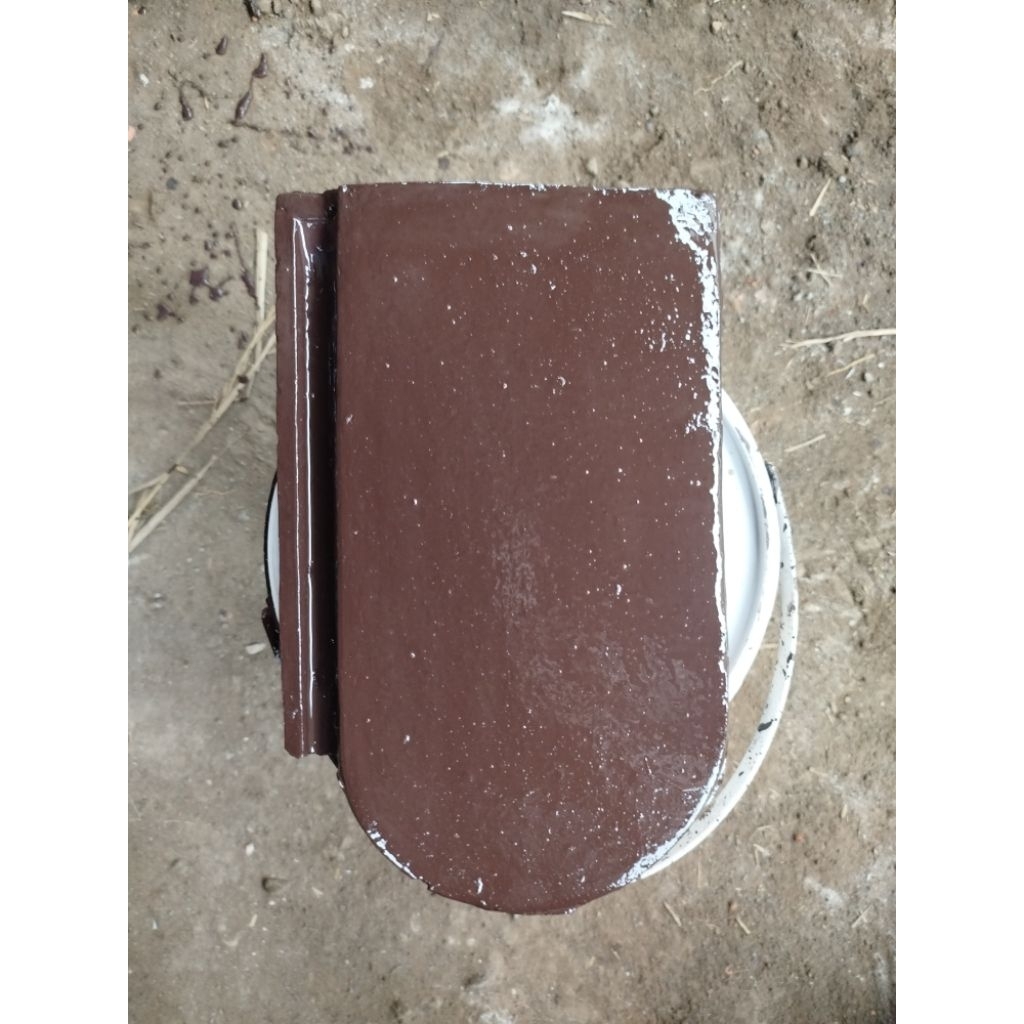 ATAP GENTENG SIRAP OVAL CAT BROWN